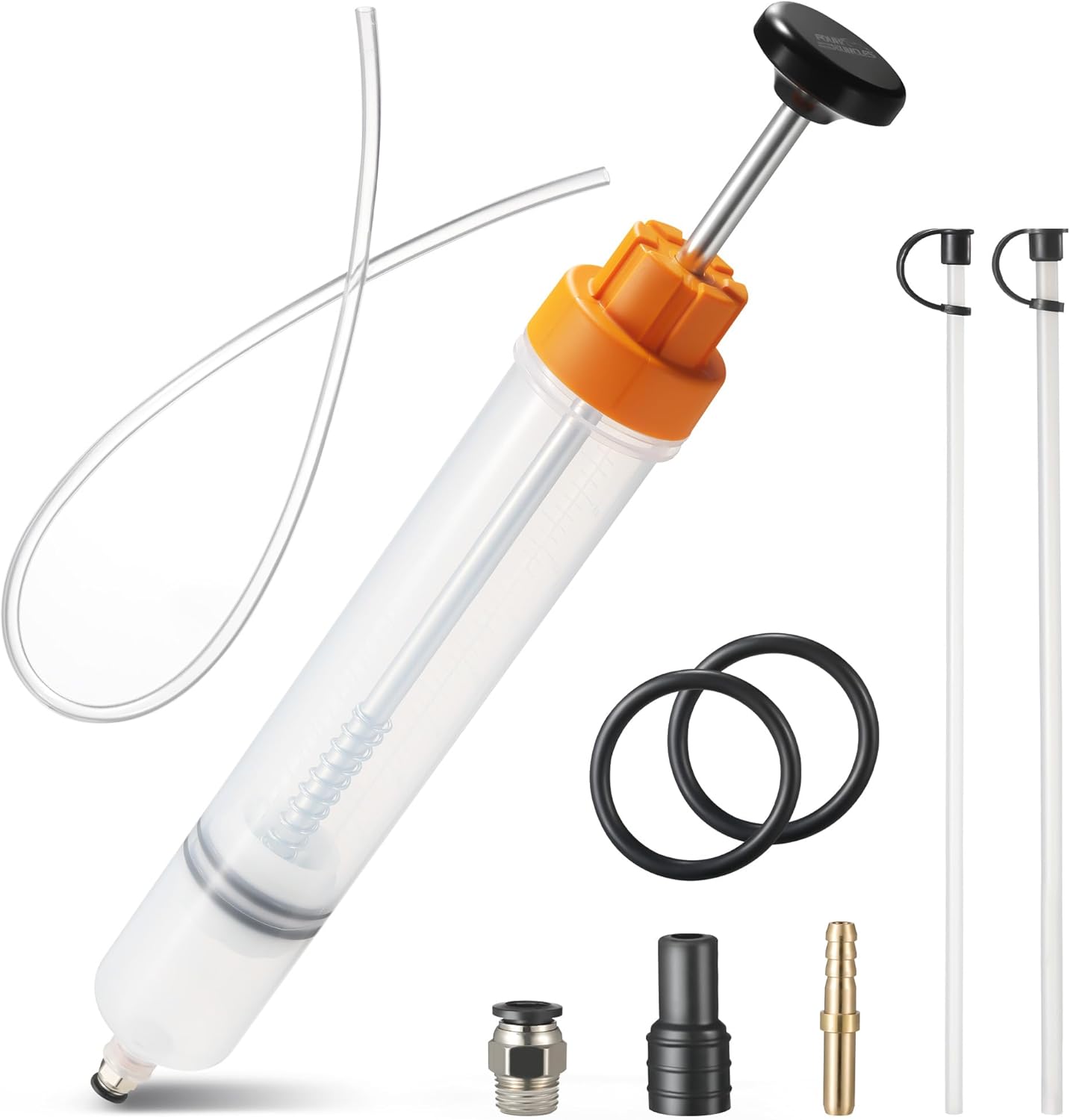 FOUR UNCLES 500CC Fluid Extractor & Filling Pump – 70cm Hose, 51'' Reach & Double-Sealed Design