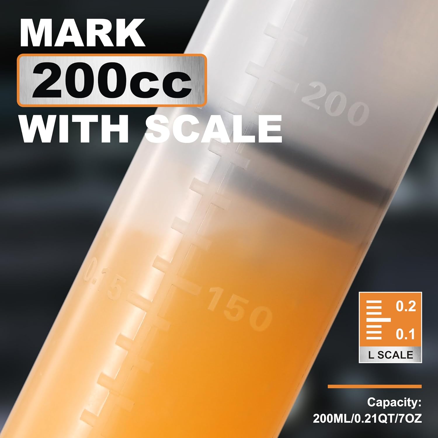 FOUR UNCLES 200cc Fluid Extractor & Fill Pump for Automotive Use - Oil Syringe with a 23