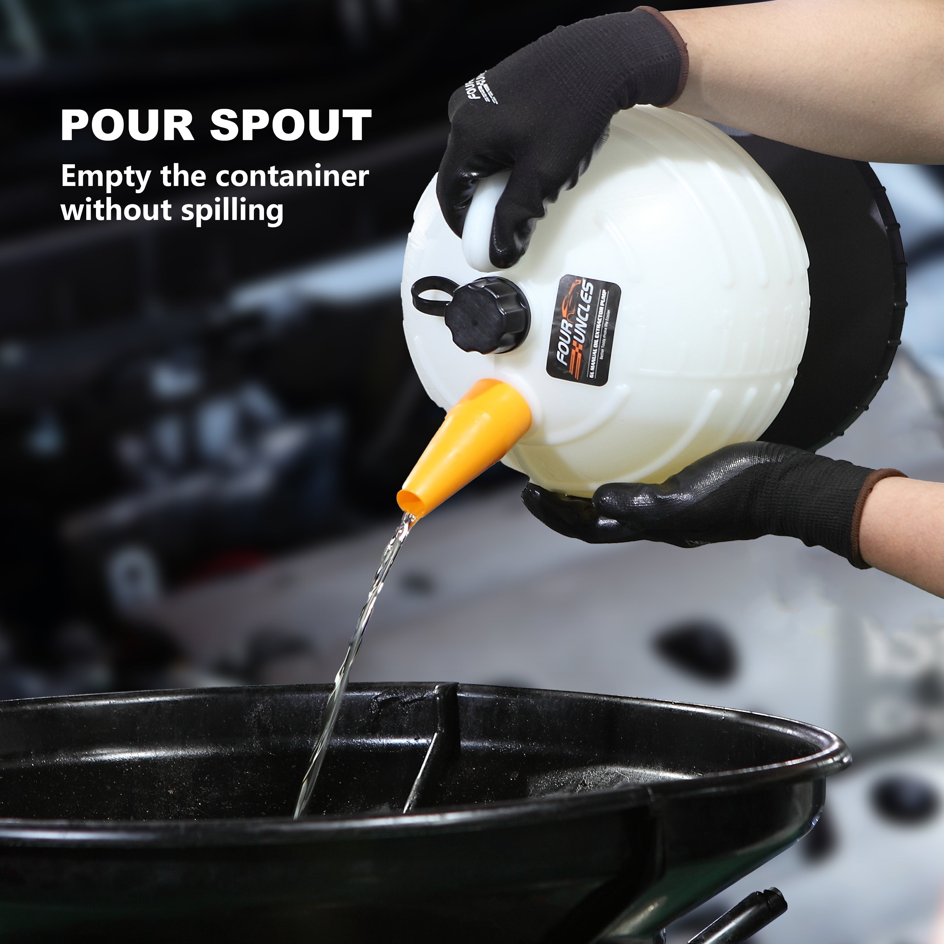 FOUR UNCLES 6L Manual Oil Extractor Pump - Fluid Extractor with 59