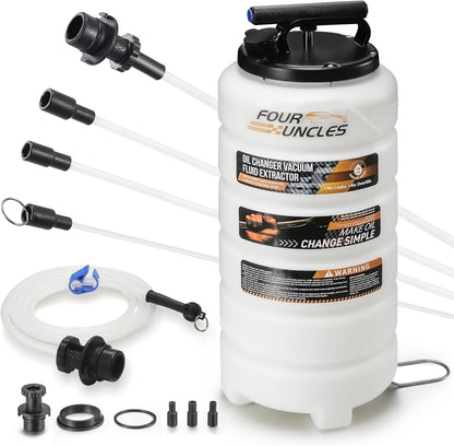 FOUR UNCLES 15L Manual Fluid Extractor – 4-Tube System & Universal Brake Adapter