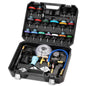 FOUR UNCLES Radiator & Coolant Pressure Tester Kit – 28PCS Leak Detector with EU & US Adapters