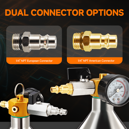 FOUR UNCLES AC flush kit with spray gun 