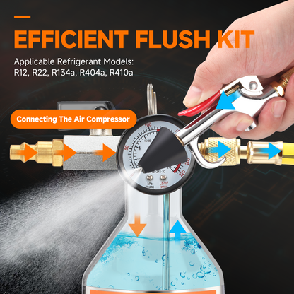 FOUR UNCLES AC flush kit with spray gun 